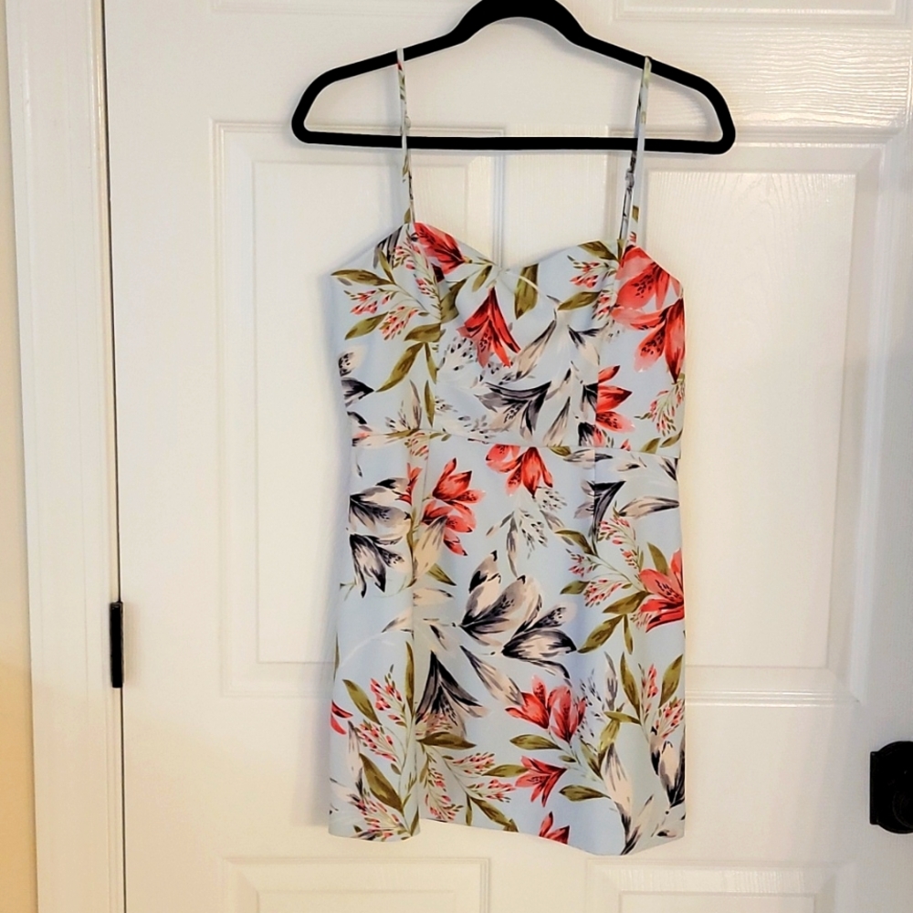 French Connection Whisper floral mini dress NWOT
